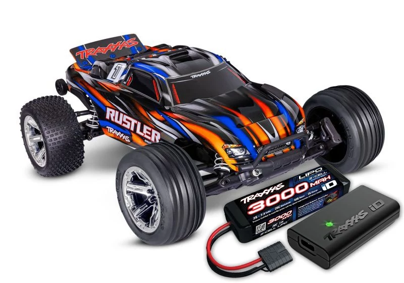 TRAXXAS Rustler 2WD BL-2S Orange 1/10 2WD Stadium Truck Brushless