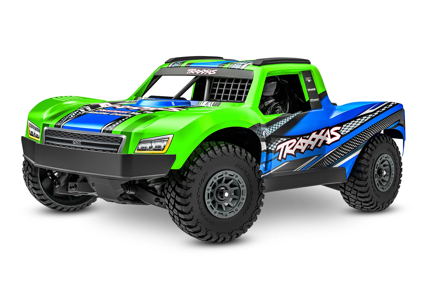TRAXXAS MINI SLASH Green 4x4 BL-2s 1/16 SCT RTR