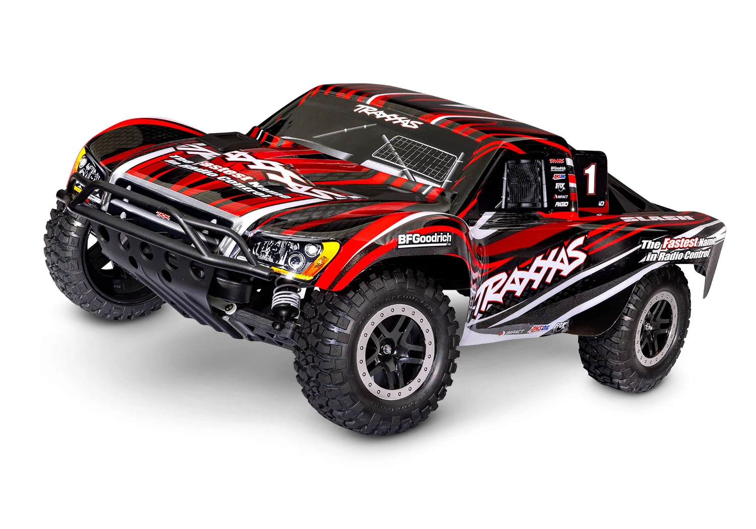 TRAXXAS Slash 2WD HD Red 1/10 Kefés SCT RTR akksival és töltővel